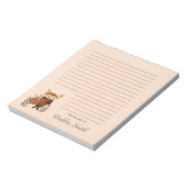 Niedlicher Winterfuchs Notizblock (Rotiert)