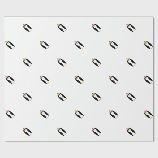 NIEDLICHER WINTERPENGUIN GESCHENKPAPIER (Flach)