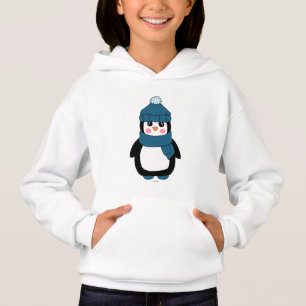 Niedlicher Winterpenguin-MädchenHoodie Hoodie