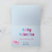 Niedlicher Winterpenguins-EnkelinValentine Feiertagskarte (Innenseite)