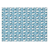 Niedlicher Winterpenguins-Entwurf Tischdecke (Vorderseite (Horizontal))