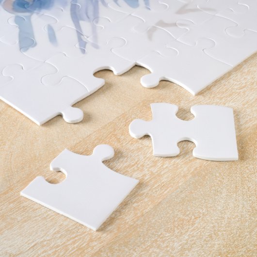 Niedlicher Winterpfau Puzzle (Seite)