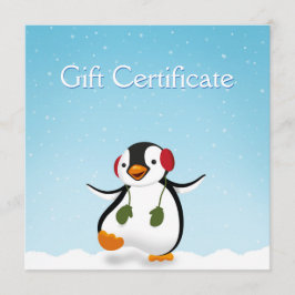 Niedlicher Winterpinguin