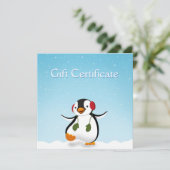 Niedlicher Winterpinguin (Stehend Vorderseite)