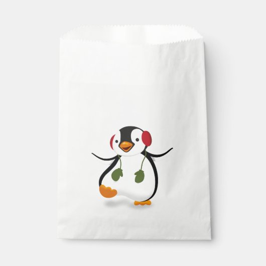 Niedlicher Winterpinguin Geschenktütchen (Vorderseite)