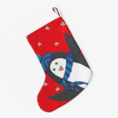 Niedlicher Winterpinguin Kleiner Strumpf Weihnachtsstrumpf (Rückseite (Hängend))