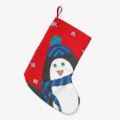 Niedlicher Winterpinguin Kleiner Strumpf Weihnachtsstrumpf (Vorderansicht (hängend))