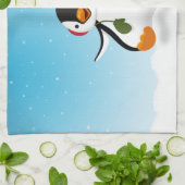 Niedlicher Winterpinguin Küchentuch (Gefaltet)
