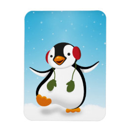 Niedlicher Winterpinguin Magnet