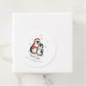 Niedlicher Winterpinguin Weihnachtsdusche Geschenkanhänger (Beispiel)