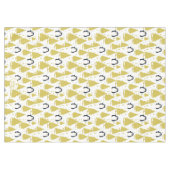 Niedlicher Winterpinguin Weihnachtsgold Tischdecke (Vorderseite (Horizontal))