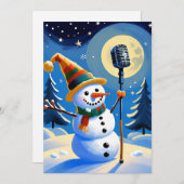 Niedlicher Winterschneemann Frohe Weihnachten Non- (Vorne/Hinten)