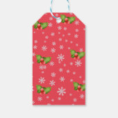 Niedlicher Winterschneemann-Geschenktag Geschenkanhänger (Rückseite)