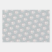 Niedlicher Winterschneemann - Wintersport Geschenkpapier Set (Vorderseite 3)