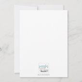 Niedlicher Winterschwarzer Chickadee Feiertagskarte (Rückseite)