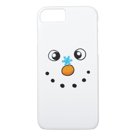 niedlicher Wintersnowman und -schneeflocke Case-Mate iPhone Hülle (Rückseite)