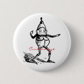 Niedlicher Winterurlaub Elf Gnome Thunder_Cove Button (Vorderseite)