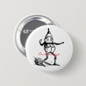 Niedlicher Winterurlaub Elf Gnome Thunder_Cove Button (Vorne & Hinten)