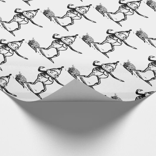 Niedlicher Winterurlaub Elf Thunder_Cove Geschenkpapier (Ecke)