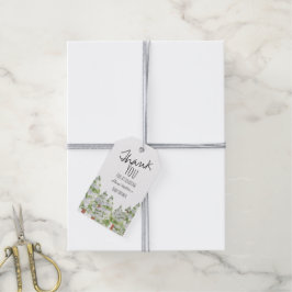 Niedlicher Winterwald Babydusche-Anhänger Geschenkanhänger