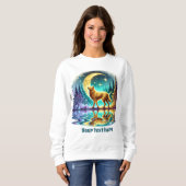 Niedlicher Winterwolf anpassbar Sweatshirt (Vorne ganz)