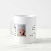Niedlicher Witz, das Baby hat es Spaß Zitat Kaffeetasse (Vorderseite Links)