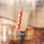 Niedlicher Witzhund Weiner Cartoon Fensteraufkleber (Blatt 2)