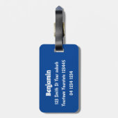 Niedlicher Witzhund Weiner Cartoon Gepäckanhänger (Rückseite vertikal)