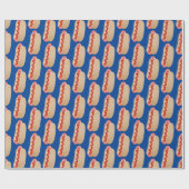 Niedlicher Witzhund Weiner Cartoon Geschenkpapier (Flach)