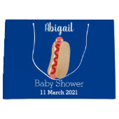 Niedlicher Witzhund Weiner Cartoon Große Geschenktüte (Vorderseite)