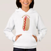 Niedlicher Witzhund Weiner Cartoon Hoodie (Vorderseite)