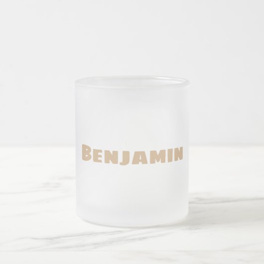 Niedlicher Witzhund Weiner Cartoon Mattglastasse (Mittel)