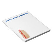 Niedlicher Witzhund Weiner Cartoon Notizblock (angewinkelt)