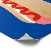 Niedlicher Witzhund Weiner Cartoon Poster (Ecke)