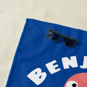 Niedlicher Witzhund Weiner Cartoon Strandtuch (Beispiel)