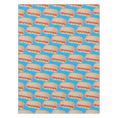 Niedlicher Witzhund Weiner Cartoon Tischdecke (Vorderseite)