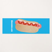 Niedlicher Witzhund Weiner Cartoon Yogamatte (Vorderseite (Horizontal))