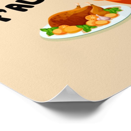 niedlicher Wobeltruthahn Poster (Ecke)