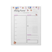 Niedlicher Wochenplaner für Crafters Notizblock (Rotiert)