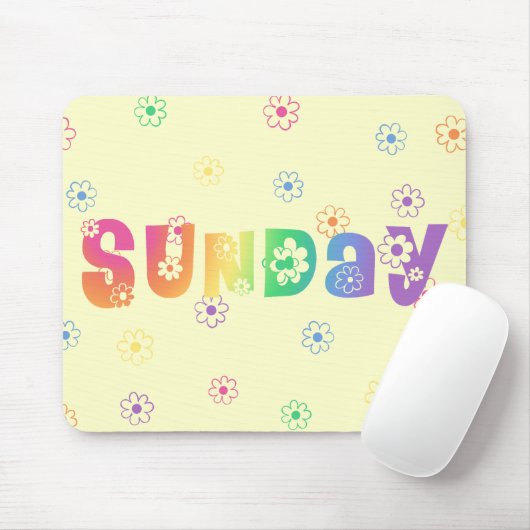 Niedlicher Wochentag Mousepad (Mit Mouse)