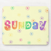 Niedlicher Wochentag Mousepad (Vorne)