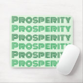 Niedlicher Wohlstand Grün Inspiration Mousepad (Mit Mouse)