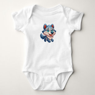 Niedlicher Wolf Baby Strampler