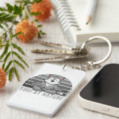 Niedlicher Wolf, der Yoga macht, lustige Yoga-Pose Schlüsselanhänger (Vorderseite rechts)