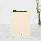 niedlicher Wolf fügt Text jedem Zweck hinzu Karte (Rückseite)