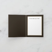 niedlicher Wolf fügt Text jedem Zweck hinzu Karte (Innenseite)