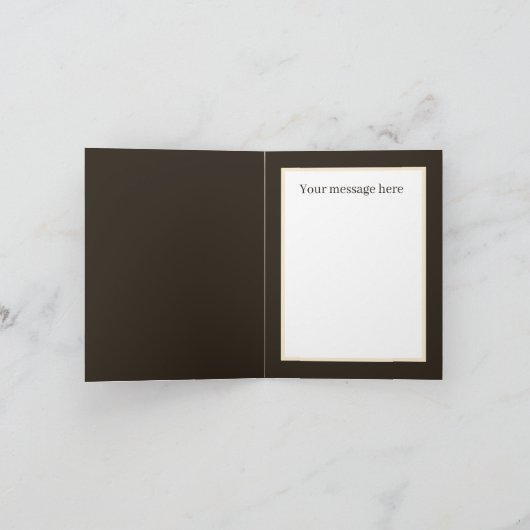 niedlicher Wolf fügt Text jedem Zweck hinzu Karte (Innenseite)