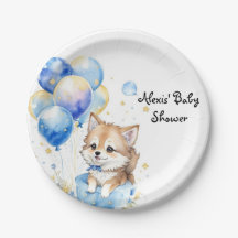 Niedlicher Wolf Pup Boy Baby Dusche