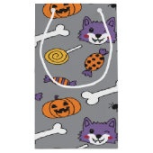 Niedlicher Wolf und Spooky Pumpkins Kleine Geschenktüte