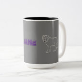 Niedlicher Wolf Zweifarbige Tasse (VorderseiteRechts)